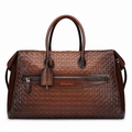 tilbaleather Woven Leather Travel Duffel Bag